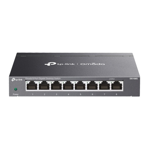 [NET33102] Switch TP-Link Gigabit Ethernet Omada DS108G 8 Puertos 10/100/1000Mbps 16Gbit/s 4.000 Entradas No Administrable