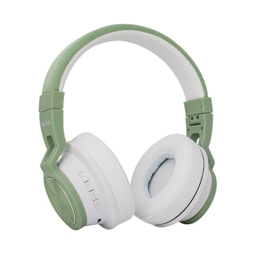 [AUD73567] Audifonos backdrop inalambricos de diadema bluetooth - alambricos color blanco con verde