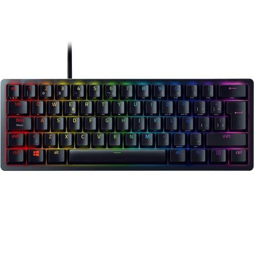 [KNM182497] Teclado Mecánico Gamer Razer Huntsman Mini 60% RGB Switch Óptico Purple Alámbrico Español