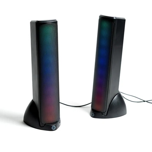 [AUD73569] Bocinas Gamer Perfect Choice RGB Bluetooth 3.5mm Estéreo 2.0