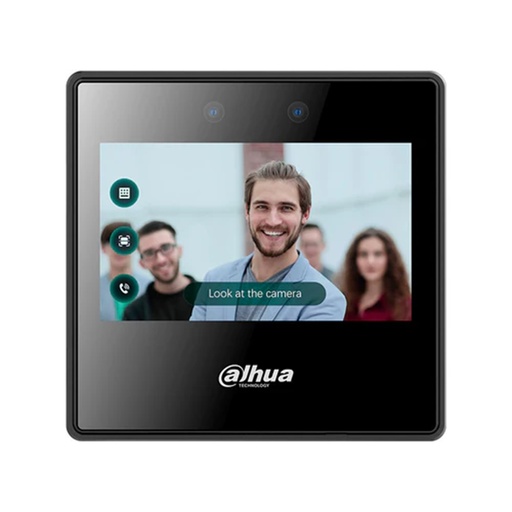 [SEC103374] Control Acceso Reconocimiento Facial Dahua DHI-ASI3223A Pantalla de 4.3 Soporta 2000 Rostros Usuarios y Passwords 50 Administradores 300,000 Registros