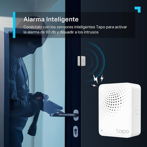 [ACC780371] Hub | tp-link | tapo h100 | hub inteligente con alarma | hasta 64 dispositivos | timbre inteligente | alarma inteligente | conexiones a largo alcance