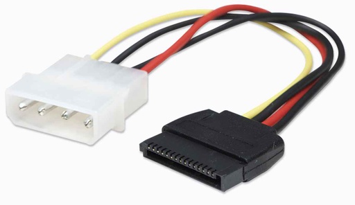 [ACC697771] Cable Manhattan 4-pin Molex Macho - 15-pin SATA Macho 16cm