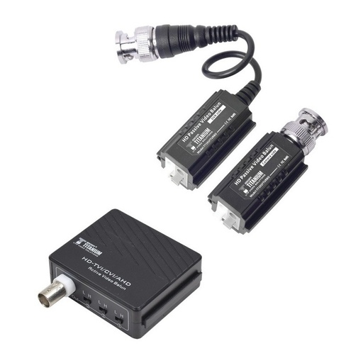 [SEC103438] Kit de transceptores de video de largo alcance / 320 metros / resolución 720p y 1080p / cat 5e/6 / compatible con cámaras hd-tvi/cvi/ahd/cvbs / alimente solo el receptor / protección interconstruida contra sobretensión.