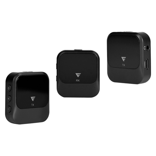 [AUD73600] Game Factor Kit Micrófono de Solapa MCL650, Inalámbrico, USB C, Negro