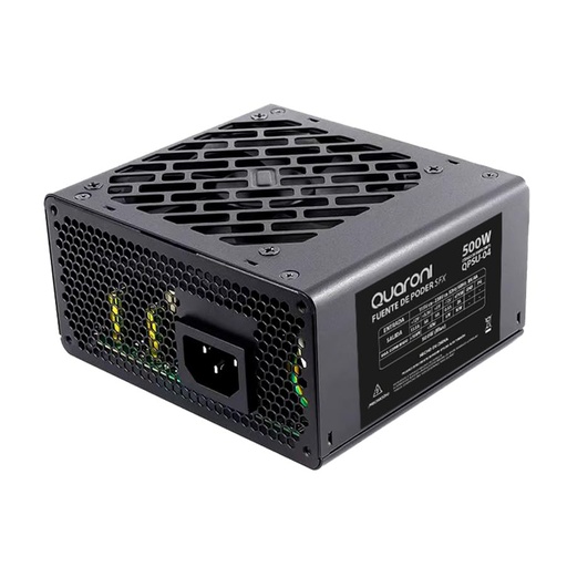 [POW54695] Fuente de poder quaroni sfx de 500w 24 pines 2 sata negro