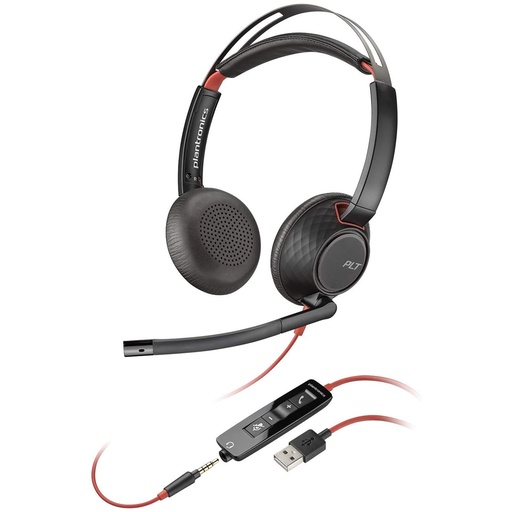 [ACC780498] Audífonos Blackwire Poly 5220 Con Microfono USB-A/3.5mm