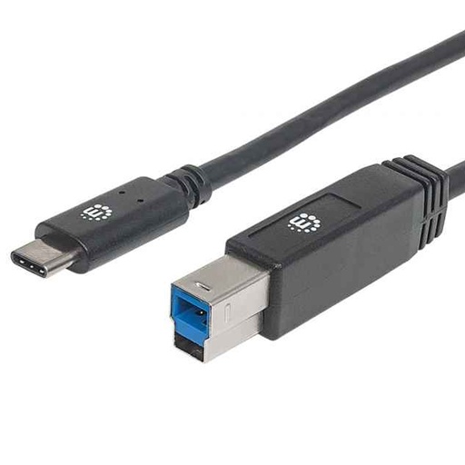[ACC697883] Cable Manhattan USB C Macho - USB B Macho 2Mts