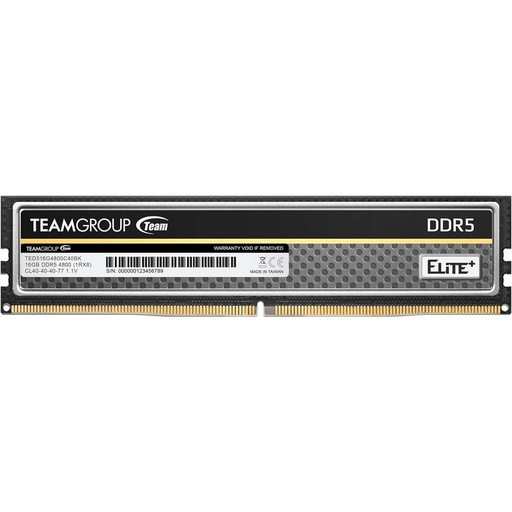 [SNR88343] Memoria RAM Team Group Elite Plus DDR5 4800MHz 16GB Non-ECC CL40