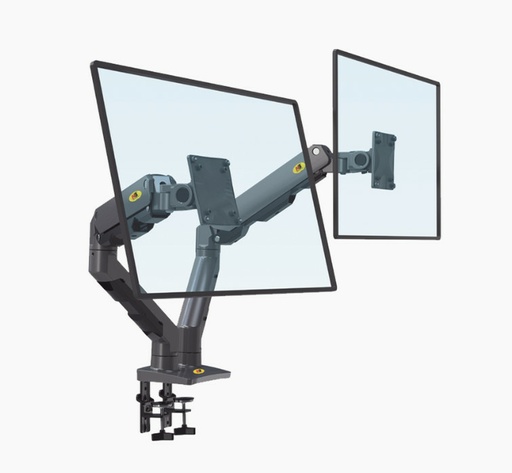 [SEC104740] Syscom Soporte de Escritorio para 2 Monitores 27" - 34", hasta 16kg