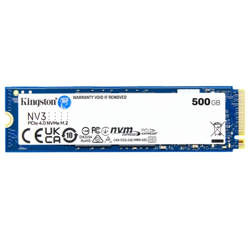 [SNR88397] Unidad De Estado Solido SSD Kingston SNV3S NVMe 500GB PCI Express 4.0 M.2 