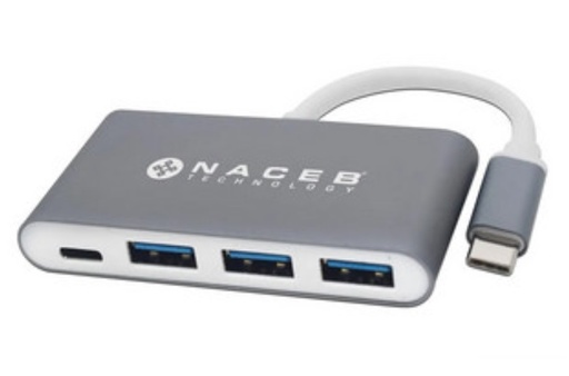 [ACC697993] Adaptador Hub Naceb USB-C Macho - 3x USB-A Hembra 1x USB-C Hembra