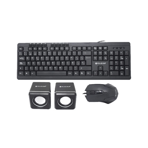[KNM180308] Kit 3 En 1 NACEB NA-228 De Teclado Mouse Óptico Bocinas