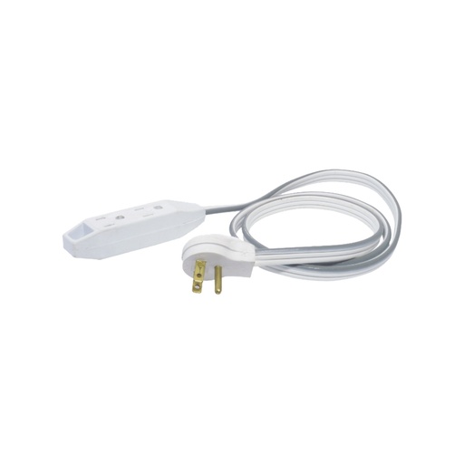 [TOO2162] Extensión Alectrica Plana Surtek 3 Contactos 13A 127V 1 Metro