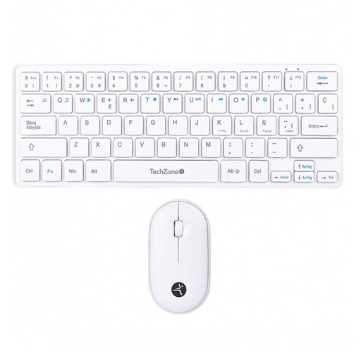 [KNM182572] Kit de Teclado y Mouse TechZone TZACCBI04 RF Inalámbrico USB Español
