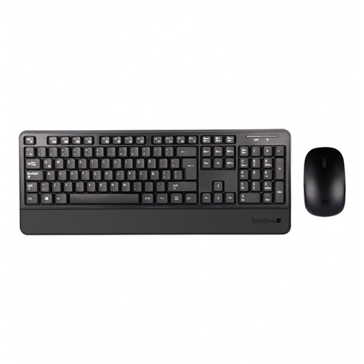 [KNM182573] Kit de Teclado y Mouse TechZone TZCOMBINA07 RF Inalámbrico USB Español