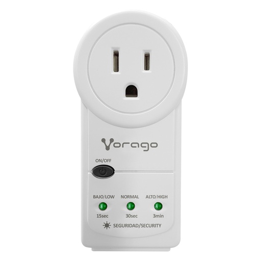 [POW54854] Supresor de Picos Vorago AVR-300 1 Contacto 2x RJ-45 RJ-11 900 Joules