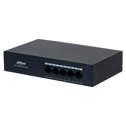 [NET34385] Switch Dahua PFS3005-4GT-36 5 Puertos Gigabit Ethernet 4 Puertos PoE 30W