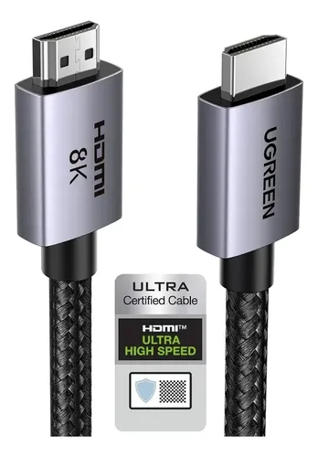 [SEC105348] Ugreen Cable 25910 HDMI 2.1 Macho - HDMI Macho, 48 Gbit/s, 2 Metros