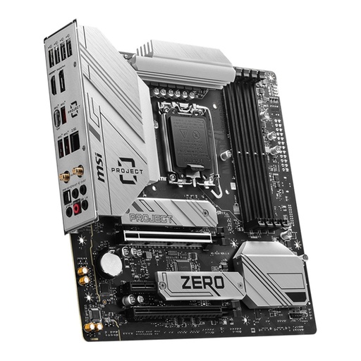 [MOB70656] Tarjeta Madre MSI Micro-ATX B760M PROJECT ZERO S-1700 Intel B760 HDMI 256GB DDR5 Para Intel