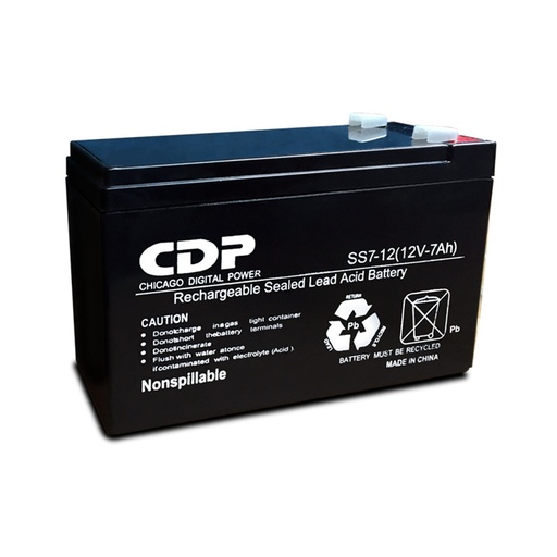 [POW54860] Batería de Reemplazo CDP Para No Break SLB 12-7.0 12V 7Ah 