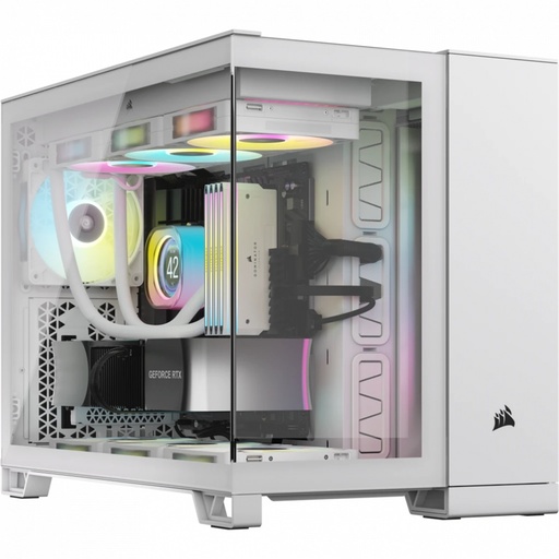 [CAB29188] Gabinete Corsair iCUE LINK 2500X RGB con Ventana Micro-Tower ATX/Mini-ITX/Micro ATX USB 3.1 sin Fuente 2 Ventiladores RGB Instalados