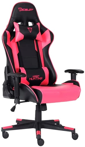 [OFF254] Silla Gamer OGS-03 Ocelot Gaming hasta 150Kg Negro/Rosa