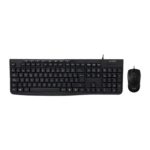 [KNM182613] Kit de Teclado y Mouse Acteck Creator Prime MK455 Alámbrico USB Español