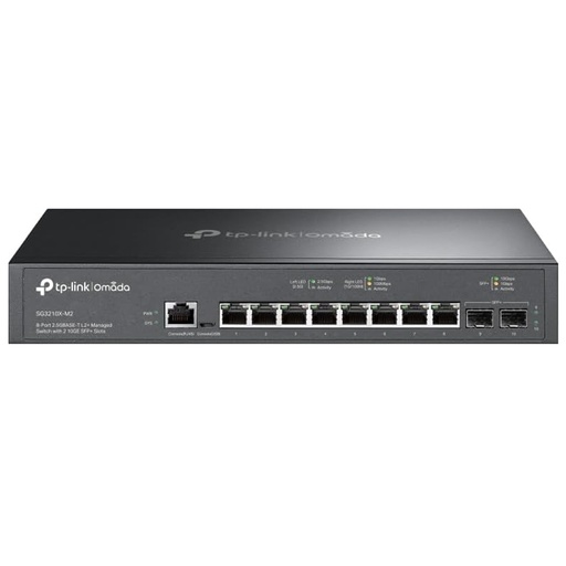 [NET34475] Switch TP-Link Gigabit Ethernet Omada L2+ SG3210X-M2 8 Puertos 100/1000/2500Mbps + 2 Puertos SFP 10 Gbit/s 16. 000 Entradas Administrable 