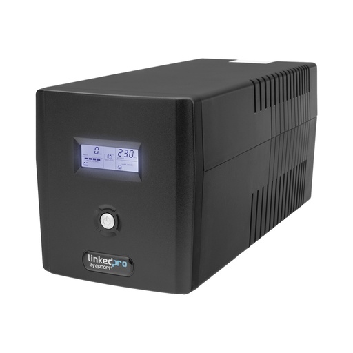 [SEC105489] No Break Linkedpro LP1200LCD Línea Interactiva 720W 1200VA Entrada 81V - 145V Salida 120V 6 Contactos 
