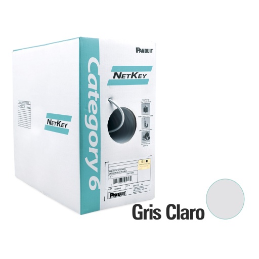 [ACC698022] Bobina de Cable Cat6 UTP Panduit 305 Metros Gris