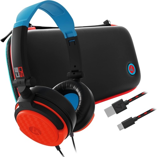 [ELE35456] Kit Para Nintendo Switch 4Gamers Audífonos Gamer SWL-50-4G Para Nintendo Switch/Móvil/Tableta Alámbrico 2 Metros 3.5 mm