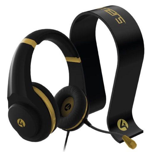 [ACC780959] Audífonos Gamer 4Gamers XP-GOLDR-BLK-4G Para Xbox/PS4/PS5 Alámbrico 3.5 mm