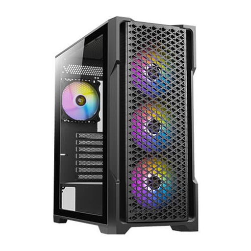 [CAB29244] Gabinete Antec AX90 con Ventana Midi-Tower ATX/ITX/Micro-ATX USB 3.0/2.0 sin Fuente 4 Ventiladores Instalados ARGB