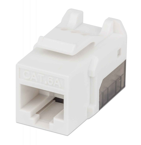 [NET1650] Jack keystone intellinet cat 6, blanco con negro, 772358