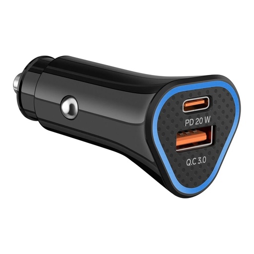 [ACC780996] Cargador para Auto Steren ELI-875 1x USB C 1x USB A