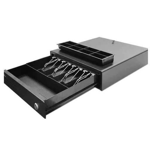 [POS341] Cajón de Dinero Qian QCN-57303 4KG 4 Billetes 8 Monedas