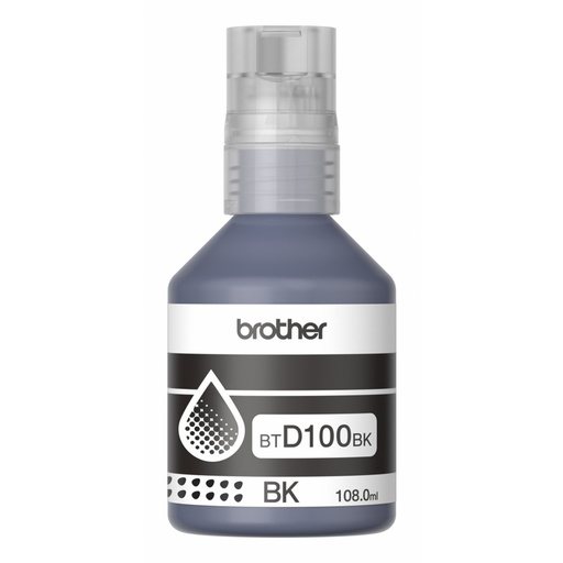 [PRI41190] Tanque de Tinta Brother BTD100BK Negro Rinde 7500 Páginas