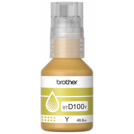 [PRI41195] Tanque de Tinta Brother BTD100Y Amarillo Rinde 5000 Páginas