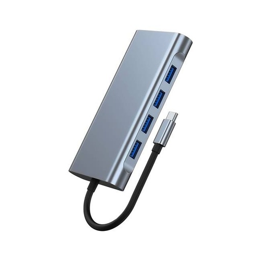 [ACC781044] Dock station carga rápida para portátil 100w.  c a hdmi + rj45 + usb 3.0 + usb 2.0 + sd/tf + carga pd. 1 hdmi: 4k @ 30 hz. 2: rj45:  vga  4*usb 3.0. -