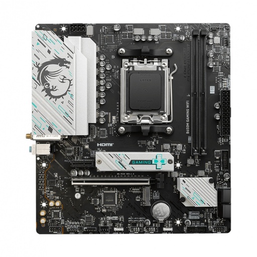 [MOB70712] Tarjeta Madre MSI B650M GAMING WIFI Socket Am5 2x DDR5 7800 HDMI DisplayPort 2x m.2 Micro ATX
