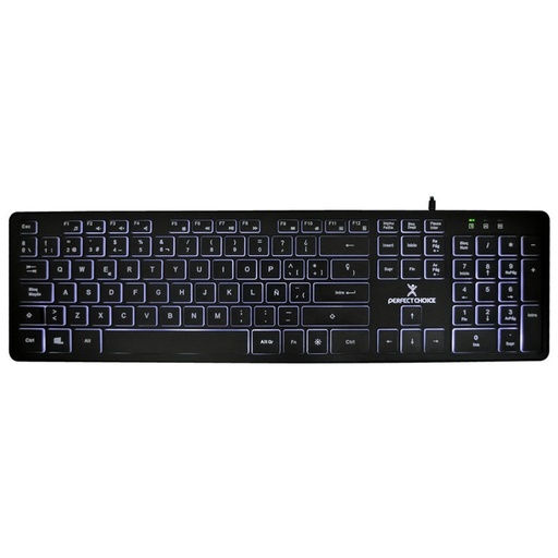 [ACC781086] Teclado Perfect Choice PC-201304 Alámbrico USB Retroiluminado Español