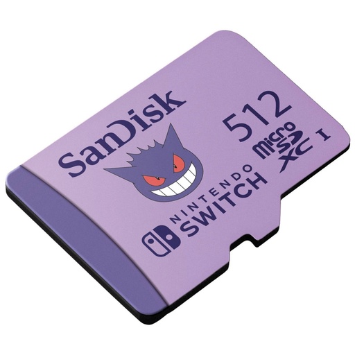 [SNR88749] SanDisk Tarjeta microSDXC de 512 GB con Licencia para Nintendo Switch, Edición Pokémon, Gengar
