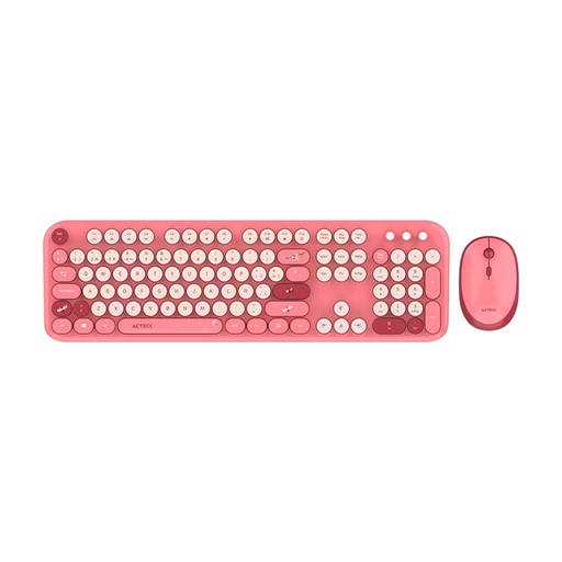 [KNM182702] Kit de Teclado y Mouse Acteck Creator Chic K- Colors MK485 RF Inalámbrico Español 
