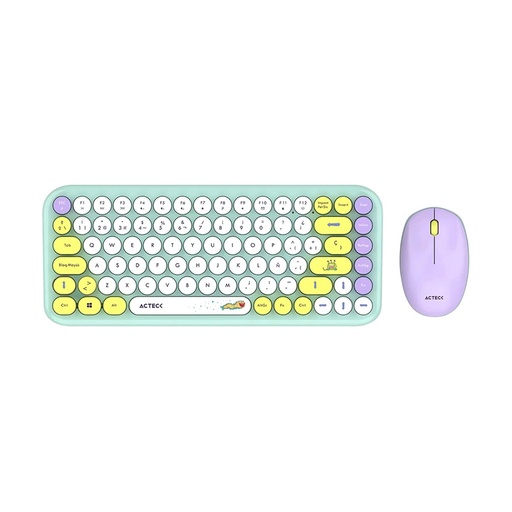 [KNM182707] Kit de Teclado y Mouse Acteck Creator Chic K- Colors MK480 RF Inalámbrico Español 