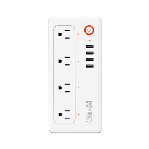 [ELE35518] Multicontacto Smart Plug Mirati MCUS1 Wi-Fi 4 Conectores USB 1800W 15A