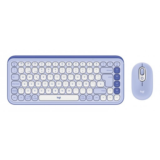 [KNM182731] Kit de Teclado y Mouse Logitech POP Icon Combo Inalámbrico Bluetooth Español