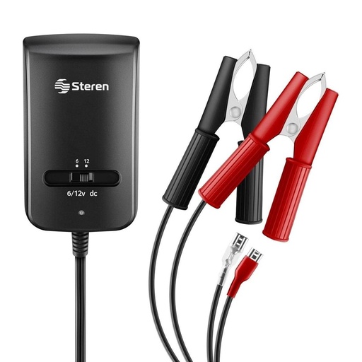 [ACC20122042] Cargador Inteligente Para Baterías Selladas Steren BR-500 Salida 6/12V 