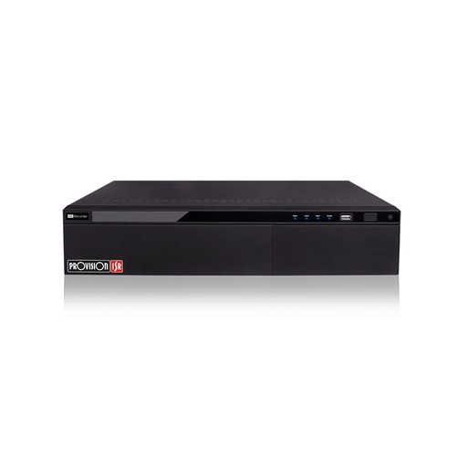 [SEC106296] NVR de 32 Canales Provision-ISR NVR12-32800RFAN(2U) Para 2 Discos Duros máx.16TB 2x USB 2.0 1x RJ-485 