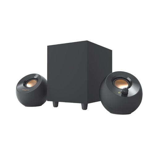 [AUD74370] Bocina para Computadora Creative Labs Pebble Plus Alámbrico 2.1 8W RMS 3 Piezas